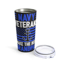 Navy Veterans: Best Grandpas in Black - 20oz Military Design Tumbler