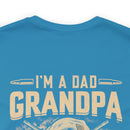 Fearless Patriarch: 'I'm a Dad, Grandpa, and a Veteran - Nothing Scares Me' Military Design T-Shirt