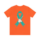 Veteran PTSD Awareness Teal Ribbon Design T-Shirt