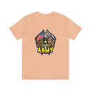 Patriotic Valor: Military T-Shirt with 'Double Flag Eagle U.S. ARMY' Design