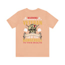 Warning: Married to a Veteran - Messing with Me is Hazardous to Your Health - Military Design T-Shirt