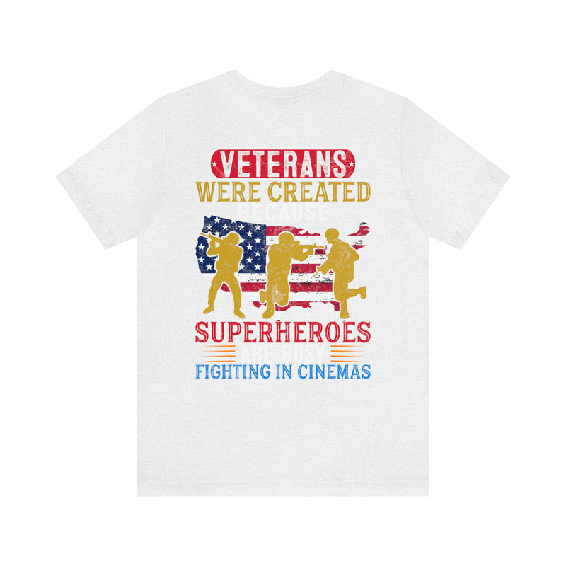 Real-Life Heroes: Veteran T-Shirt Honoring Those Who Serve While Superheroes Fight in Cinemas