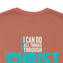 Soft cotton and quality print With Christ Fighting PTSD Awareness T-Shirt