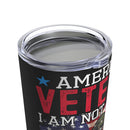 American Veteran - I Walked Beside Heroes 20oz Military Design Tumbler: A Tribute to the Honorable Journey!