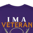 Veteran Themed T-Shirt with 'I Can Fix Stupid' Humorous Military Design