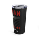 United States Army Veteran Tumbler: 20oz Military Design for Those Who Served