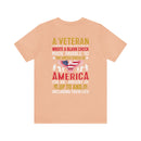 Sacrifice for Our Nation: Military Design T-Shirt - The Veteran's Blank Check to America