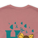 Radiating Hope: PTSD Design T-Shirt Spreading Awareness and Encouragement