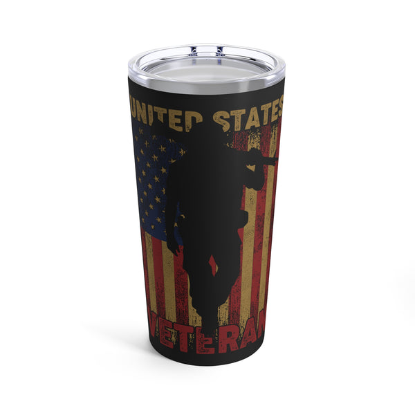 Honoring Service: 20oz United States Veteran Military Design Tumbler