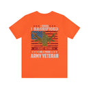 Proud Army Veteran Military Design T-Shirt - 'I Served, I Sacrificed, I Regret Nothing'