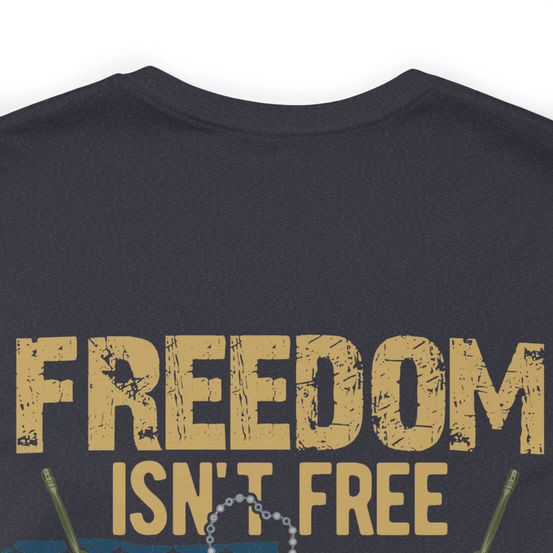 Freedom Isn't Free: United States Veterans - Military Design T-Shirt Saluting Sacrifice