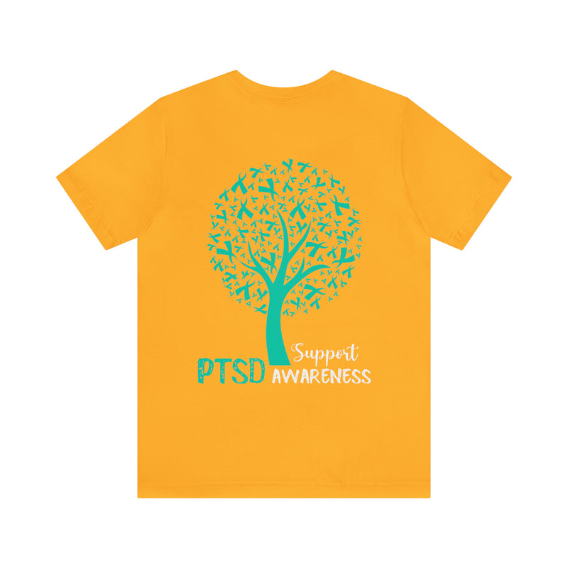 Raise PTSD Awareness with our Unique Tree Design T-Shirt