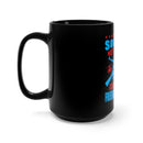 Defenders of Freedom: 15oz Military Design Black Mug - Soldiers' Sacrifice for Our Freedom of Speech