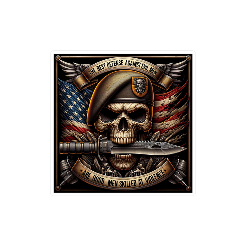 Guardian’s Creed Skull & Flag Emblem Sticker