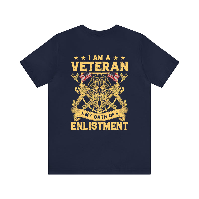 Unisex Military-Styled 'I Am A Veteran: My Oath of Enlistment' Commemorative T-Shirt