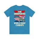 2Time Undefeated World War Champs Military Design T-Shirt: Show Your Pride!