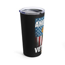 American Veteran 20oz Military Design Tumbler - Black Background