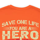 Heroic Veteran T-Shirt: Saving One Life Makes You a Hero, Saving Millions Makes You a Veteran
