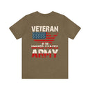 United States Army Veteran: Military Design T-Shirt Honoring Service and Sacrifice