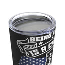 Privilege of Being a Veteran's Wife: 20oz Military Design Tumbler in Black