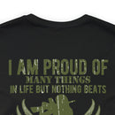 Daughter of a Veteran: Military Design T-Shirt - 'Proud of Many Things, but Nothing Beats Being a Veteran's Daughter