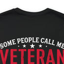 VETERAN: A Proud Title, But Mom is My Greatest Honor - Military Design T-Shirt