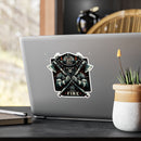 Forged by Fire Fireman Skull Sticker