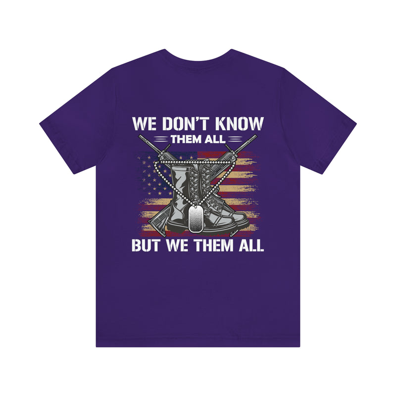 Honoring the Brave: Military Design T-Shirt Celebrating Unity and Respect for All Service Members