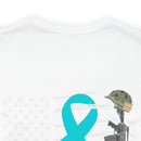 Patriotic Military PTSD Awareness: Support Our Heroes T-Shirt