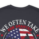 Gratitude Unleashed: Military Design T-Shirt Reminding Us to Appreciate What Truly Matters