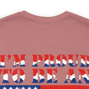 Proud to Be an American: Military Design T-Shirt Celebrating Patriotism