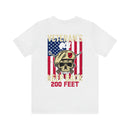 Veteran's Girl: Keep Back 200 Feet - Military Design T-Shirt with Attitude and Pride