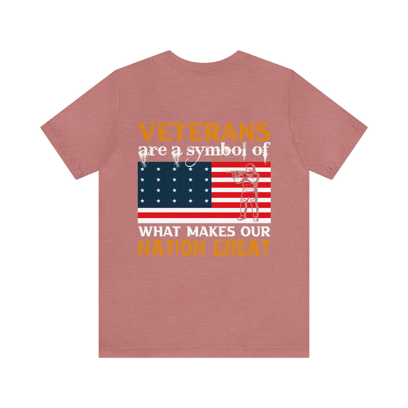 Nation's Pride: Military Design T-Shirt Celebrating Veterans