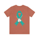 Veteran PTSD Awareness Teal Ribbon Design T-Shirt