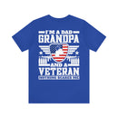 Unshakeable Legacy: 'I'm a Dad, Grandpa, and a Veteran - Fearless' Military Design T-Shirt