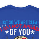 Unshakable Resolve: Military Design T-Shirt - Fearless in the Face of Adversity