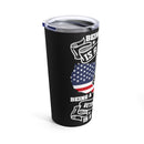 Privilege of Being a Veteran's Wife: 20oz Military Design Tumbler in Black