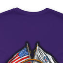 Guardians of the Coast: Military T-Shirt with 'Double Flag Coast Guard' Design