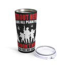 Embrace the Hero Within: 20oz Black Military Design Tumbler - Unlock Your Potential