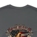 Defenders of Freedom: Military T-Shirt with 'American Soldier - Land Of The Free' Design