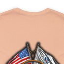 Guardians of the Coast: Military T-Shirt with 'Double Flag Coast Guard' Design
