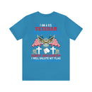 Patriotic Allegiance: Military Design T-Shirt - 'I Am a U.S. Veteran - Believer in God, Family, and Country - Proudly Saluting My Flag'
