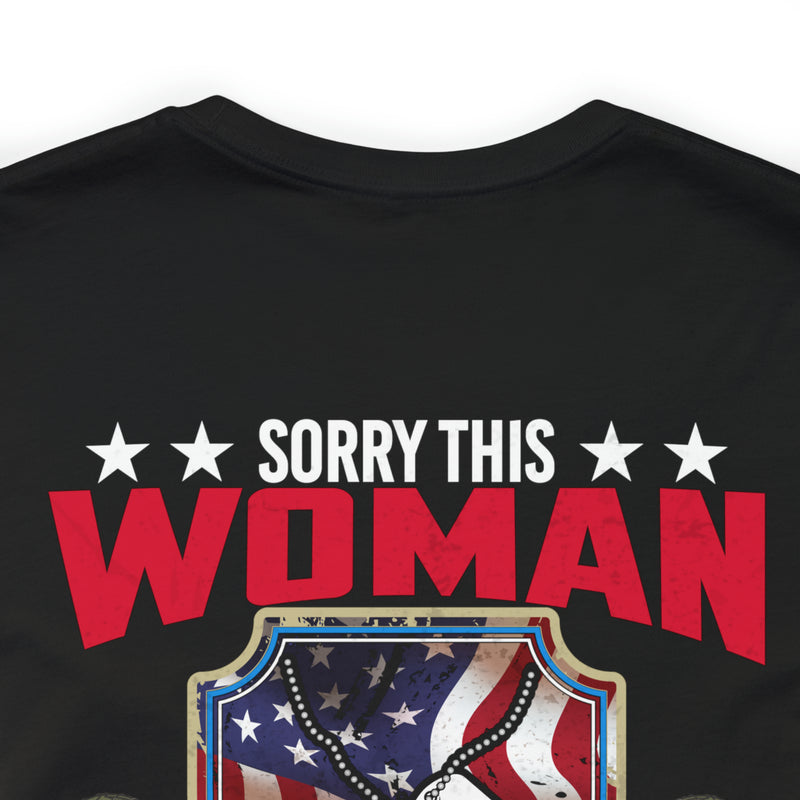 Taken by a Sexy US Veteran: Military Design T-Shirt Celebrating Love and Patriotism