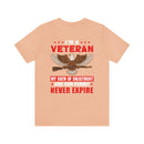 Eternal Oaths: Military Design T-Shirt - My Enlistment and Gun Permit Never Expire