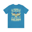 Unwavering Patriotism: Veteran Don't Think I Won't Suit Up Again Military Design T-Shirt Defending Our Flag Against Terrorism