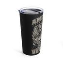 American Soldier - 20oz Military Design Tumbler: Proud United States Veteran Tribute