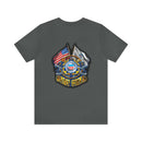 Guardians of the Coast: Military T-Shirt with 'Double Flag Coast Guard' Design