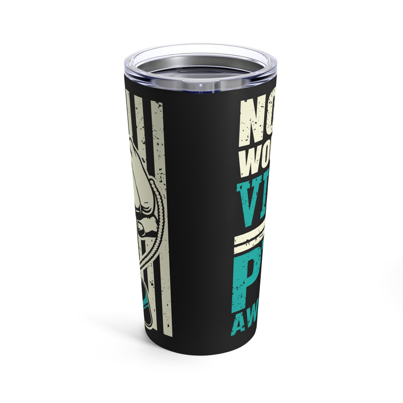 Shining Light on Hidden Struggles: 20oz Tumbler Amplifies PTSD Awareness with 'Not All Wounds Are Visible' on a Black Canvas