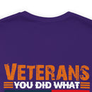 Veterans: Defenders of Freedom Military Design T-Shirt - Thank You for Your Unparalleled Service!