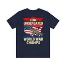 2Time Undefeated World War Champs Military Design T-Shirt: Show Your Pride!